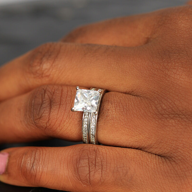 Sterling Silver Bridal Set - 01AS49