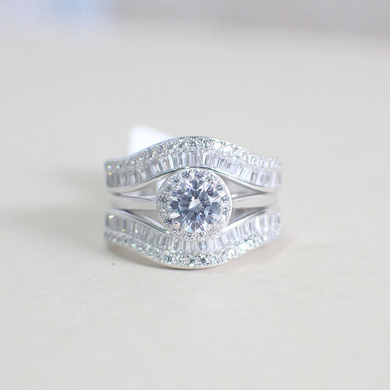 Sterling Silver Bridal Set - 01AS61