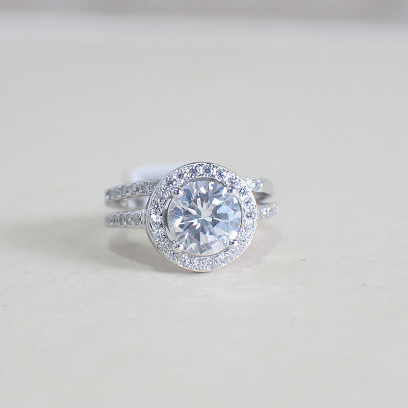 Sterling Silver Bridal Set - 01AS72