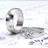 Gold and Tungsten Complete Wedding Set - 01BC05