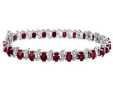 Garnet Bracelet with Diamond - 01BR28