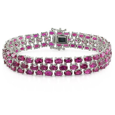 Sterling Silver Gemstone Bracelet - 01BR33