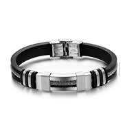 Mens Silicone bangle bracelets 01BR37