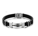 Mens Silicone bangle bracelets - 01BR38