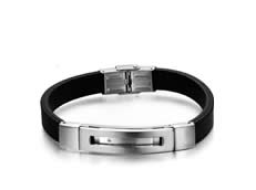 Mens Silicone bangle bracelets - 01BR39