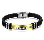Mens Silicone bangle bracelets - 01BR43
