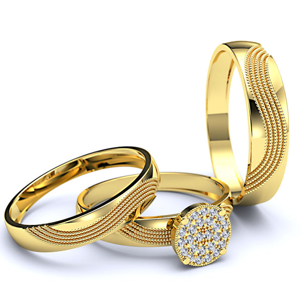 Zara Collection - Complete Wedding Trio Set - 01BS06