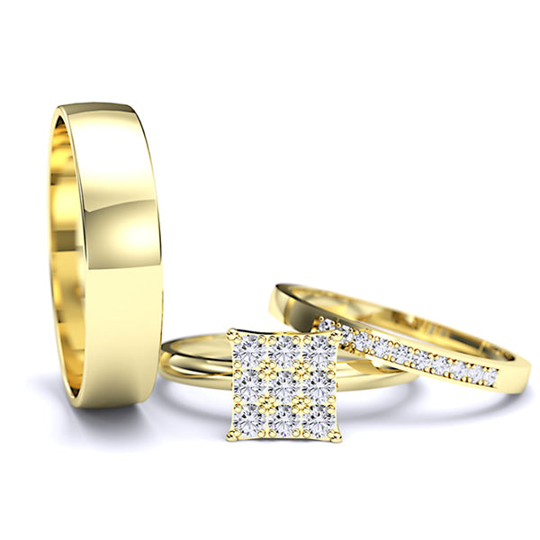 Zara Collection - Complete Gold Wedding Set - 01BS12