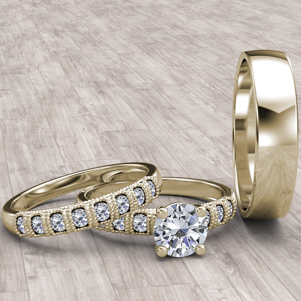 Zara Collection - Complete Gold Wedding Set - 01BS26