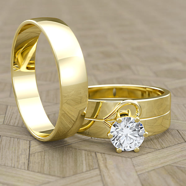 Complete Trio Wedding Set - 01BS28