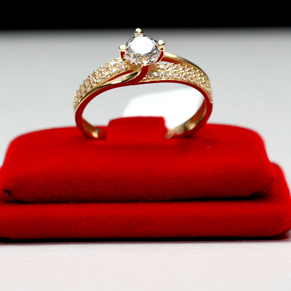 10k Gold Engagement Ring - 01CG01