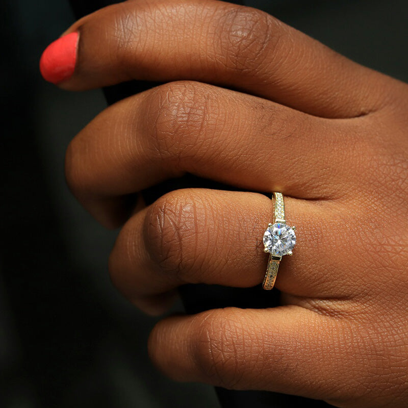 Gold Engagement Ring - 01CG37