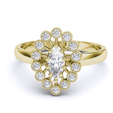 Gold Engagement Ring - 01DG20