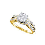 14k Gold with 0.75ct Diamond Engagement Ring - 01DS02