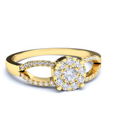 Gold Engagement Ring - 01DS03
