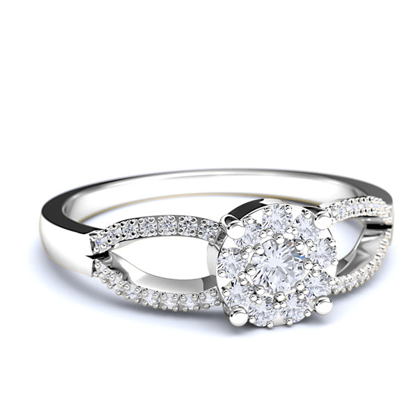 Gold Engagement Ring - 01DS03