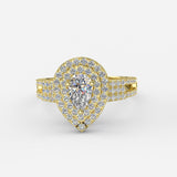 Pear Shaped Diamond Engagement Ring - 01GG42