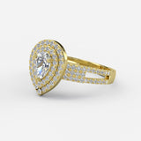 Pear Shaped Diamond Engagement Ring - 01GG42