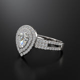 Pear Shaped Diamond Engagement Ring - 01GG42