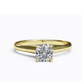 Solitaire Gold Engagement Ring with 0.4ct Brilliant Cut Diamond - 01SG02