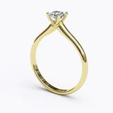 Solitaire Gold Engagement Ring with 0.4ct Brilliant Cut Diamond - 01SG02