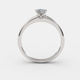 Solitaire Gold Engagement with 0.35ct Princess Cut Diamond - 01SG03