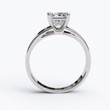 Solitaire Gold Engagement with 1ct Princess Cut Diamond - 01SG05