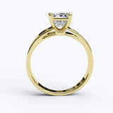 Solitaire Gold Engagement with 1ct Princess Cut Diamond - 01SG05