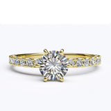 Solitaire Gold Engagement with 0.69ct Brilliant Cut Diamond - 01SG06