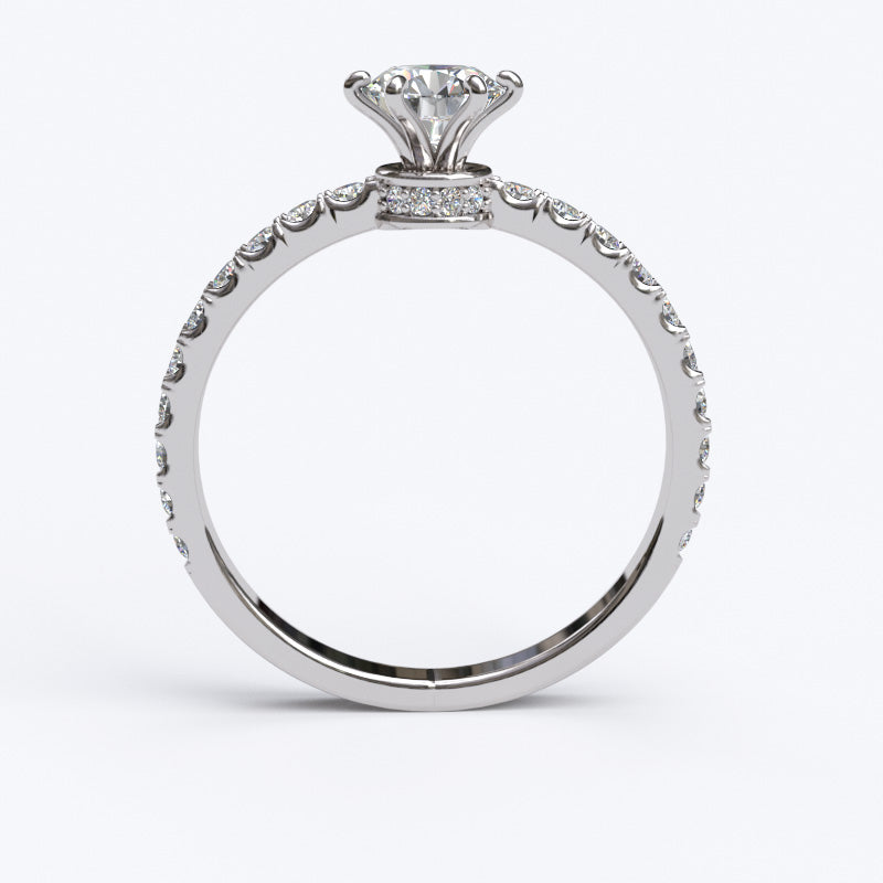 Solitaire Gold Engagement with 0.69ct Brilliant Cut Diamond - 01SG06