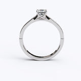 Solitaire Gold Engagement with 0.5ct Princess Cut Diamond - 01SG07