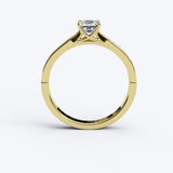 Solitaire Gold Engagement with 0.5ct Princess Cut Diamond - 01SG07