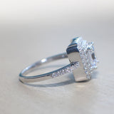 18k White Gold Engagement Ring - 01TX22