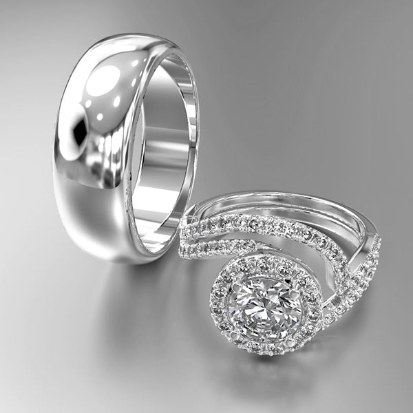 Gold Trio Wedding Set - 01TX25