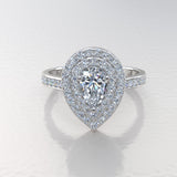 White Gold Engagement Ring - 01TX27