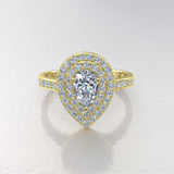 White Gold Engagement Ring - 01TX27