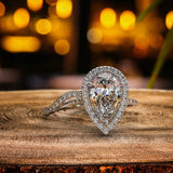 Pear Cut Gold Bridal Set - 01TX29