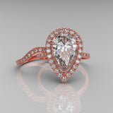 Pear Cut Gold Bridal Set - 01TX29