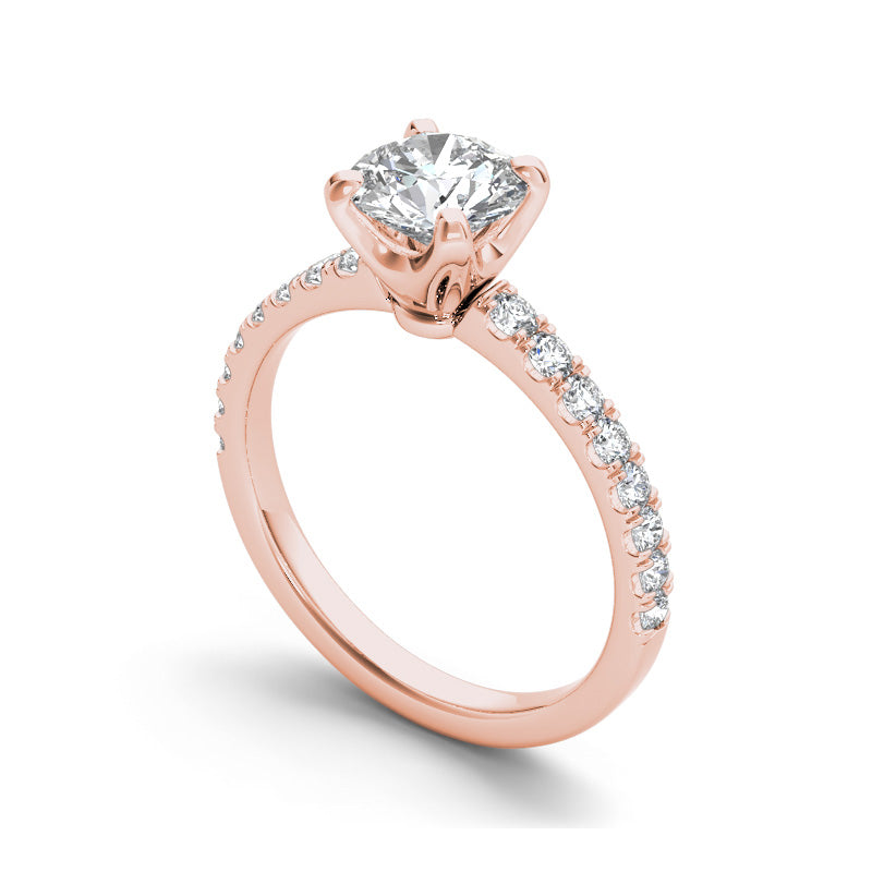 1.23ct Brilliant Diamond Solitaire Gold Engagement Ring  - 01US03