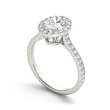 1.45ct Oval Cut Diamond Gold Engagement Ring  - 01US10