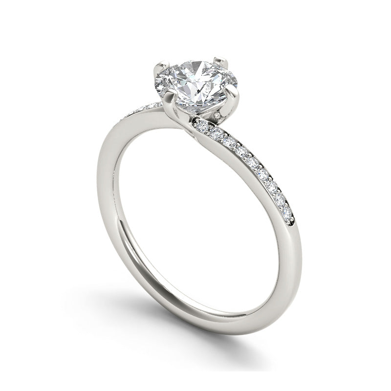 1.15ct Brilliant Cut Diamond  Gold Engagement Ring  - 01US14