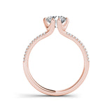 1.22ct Brilliant Cut Diamond  Gold Engagement Ring  - 01US15