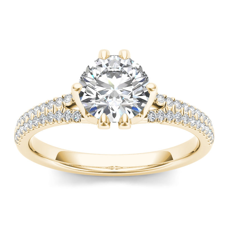 1.22ct Brilliant Cut Diamond  Gold Engagement Ring  - 01US15