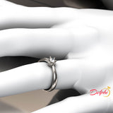 0.16ct Brilliant Cut Diamond Solitaire Gold Engagement Ring - 01US21
