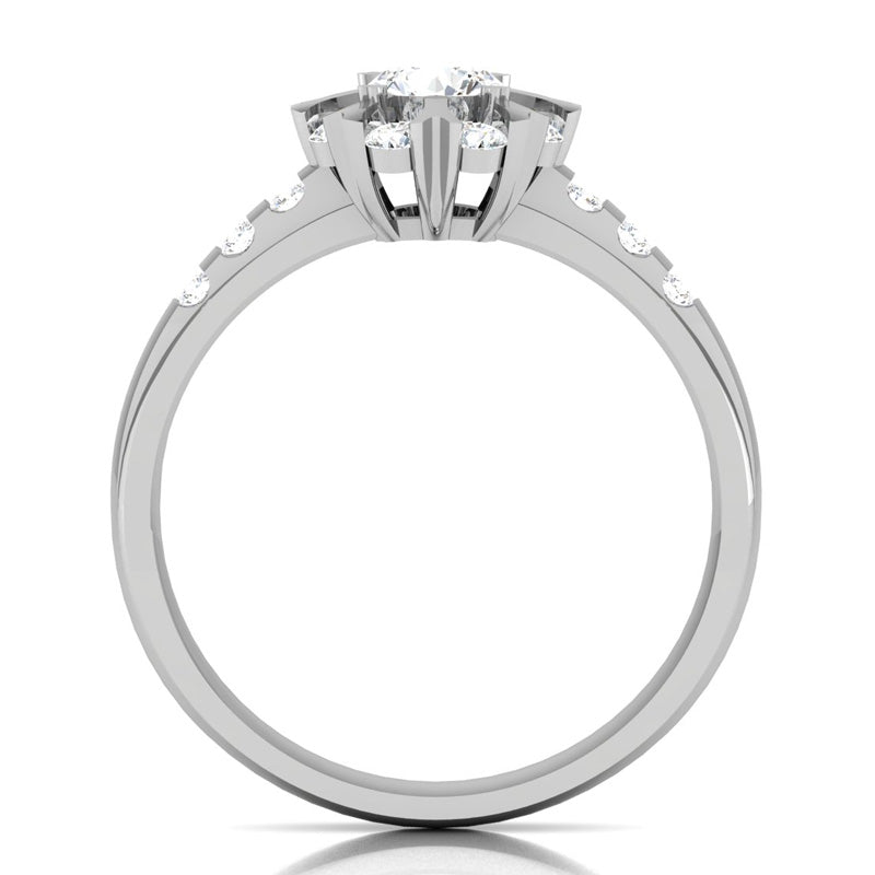 0.62ct Brilliant Cut Diamond Gold Engagement Ring - 01US22