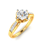 0.67ct Brilliant Diamond Gold Engagement Ring - 01US32