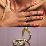 1.2ct Brilliant Diamond Gold Engagement Ring - 01US41