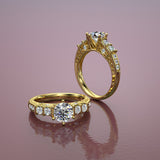 1.2ct Brilliant Diamond Gold Engagement Ring - 01US41