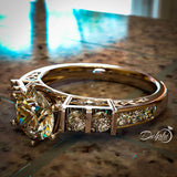 1.2ct Brilliant Diamond Gold Engagement Ring - 01US41