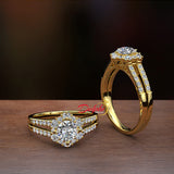 0.98ct Brilliant Diamond Gold Engagement Ring - 01US44